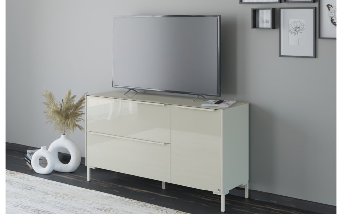 Lowboard Reno, kaschmir/Edelstahl-Nachbildung-08