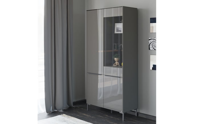 Vitrinenschrank Reno, anthrazit/graphit-10