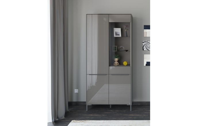 Vitrinenschrank Reno, anthrazit/graphit-09