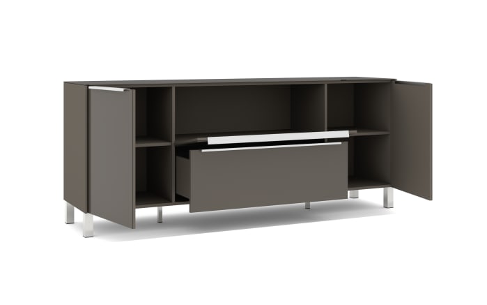 Lowboard Reno, anthrazit/Edelstahl-Nachbildung-07