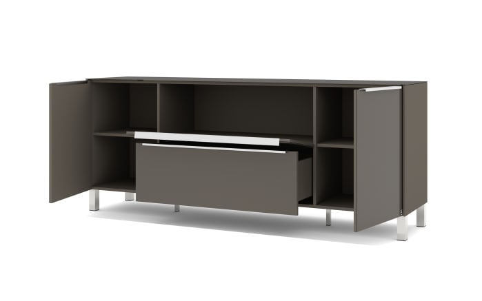 Lowboard Reno, anthrazit/Edelstahl-Nachbildung-08