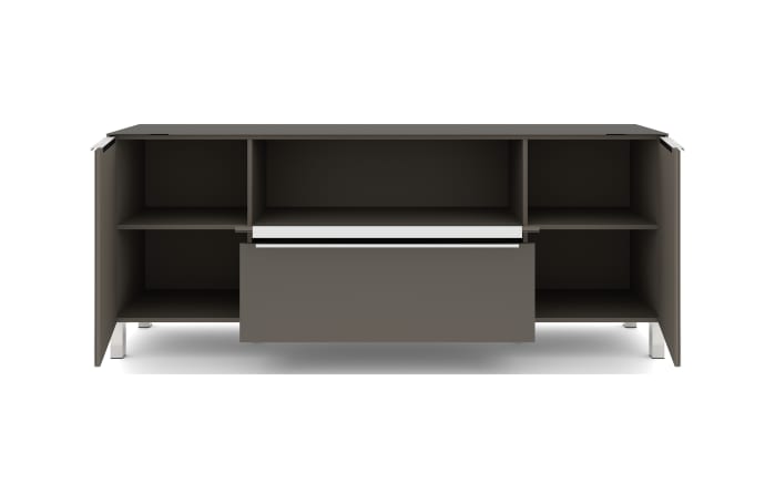 Lowboard Reno, anthrazit/Edelstahl-Nachbildung-09