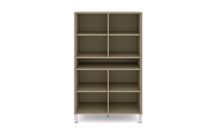 Highboard Reno, taupe/Edelstahl-Nachbildung-04