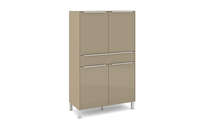 Highboard Reno, taupe/Edelstahl-Nachbildung-02