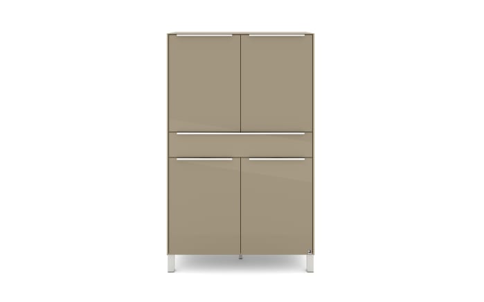 Highboard Reno, taupe/Edelstahl-Nachbildung-03