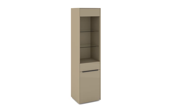 Standvitrine Reno, taupe/graphit-03