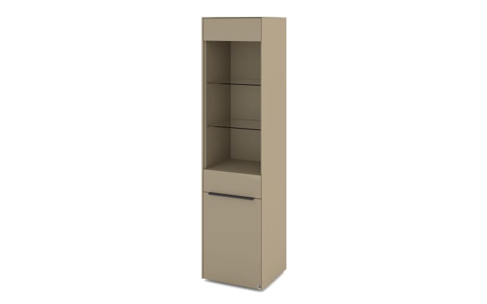 Standvitrine Reno, taupe/graphit-01