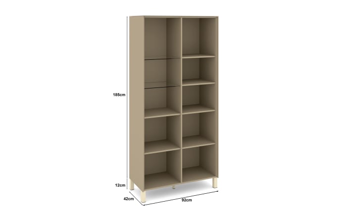 Vitrinenschrank Reno, taupe/kaschmir-05