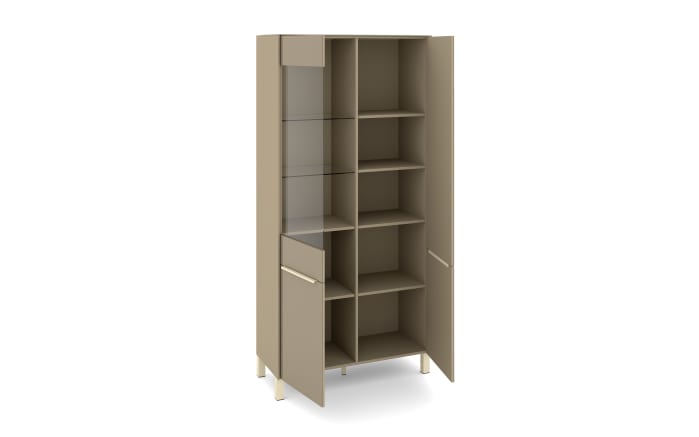 Vitrinenschrank Reno, taupe/kaschmir-06