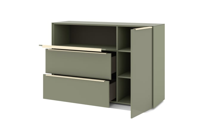 Kommode Reno, olivgrün/kaschmir-07
