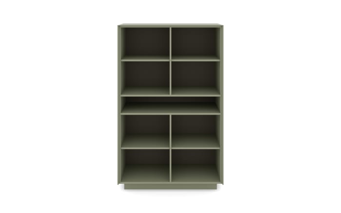 Highboard Reno, olivgrün/Edelstahl-Nachbildung-04