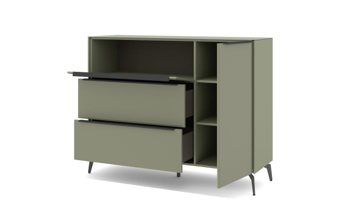 Kommode Reno, olivgrün/graphit-07