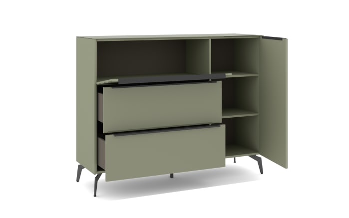 Kommode Reno, olivgrün/graphit-08