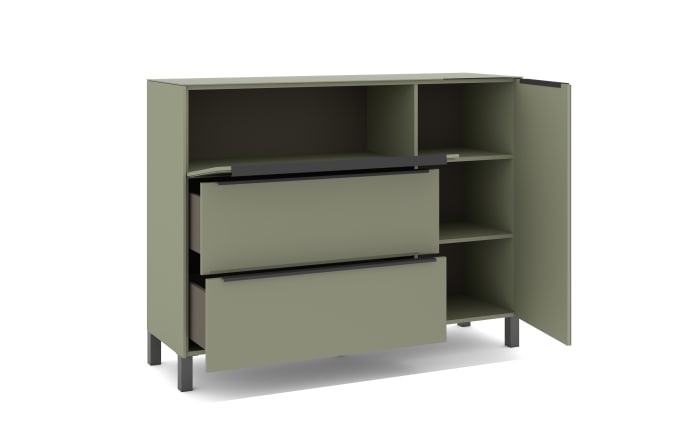 Kommode Reno, olivgrün/graphit-08