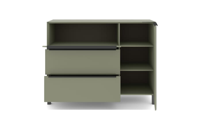 Kommode Reno, olivgrün/graphit-09
