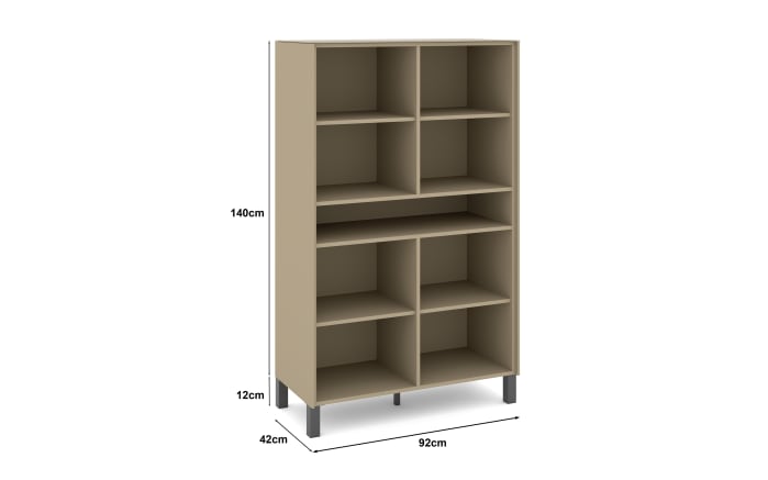 Highboard Reno, taupe/graphit-06