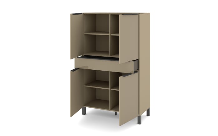 Highboard Reno, taupe/graphit-07