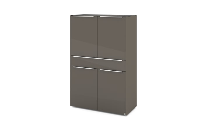 Highboard Reno, anthrazit/Edelstahl-Nachbildung-01