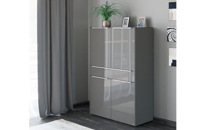 Highboard Reno, anthrazit/Edelstahl-Nachbildung-11