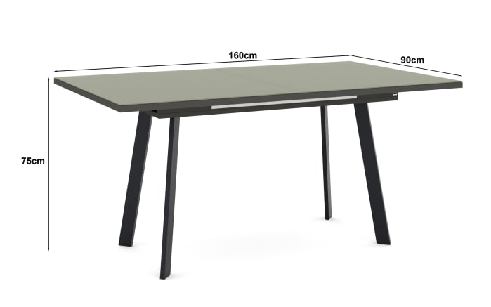 Esstisch Reno, olivgrün/schwarz-05