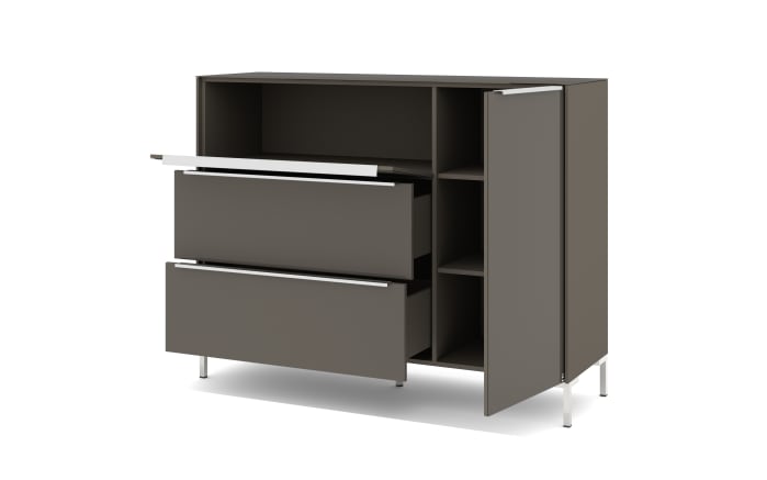 Kommode Reno, anthrazit/Edelstahl-Nachbildung-06