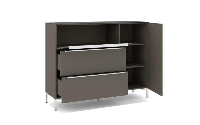 Kommode Reno, anthrazit/Edelstahl-Nachbildung-07