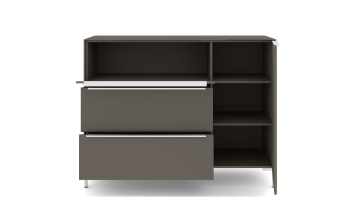 Kommode Reno, anthrazit/Edelstahl-Nachbildung-08