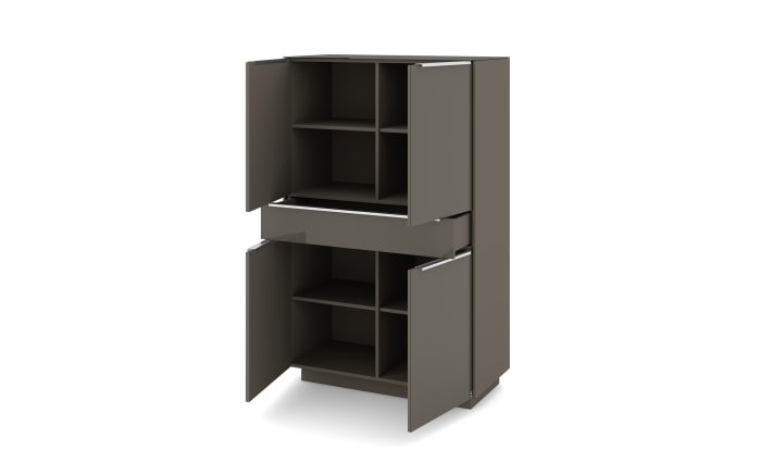 Highboard Reno, anthrazit/Edelstahl-Nachbildung-07