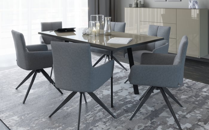 Esstisch Reno, taupe/schwarz-02