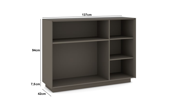 Kommode Reno, anthrazit/Edelstahl-Nachbildung-04