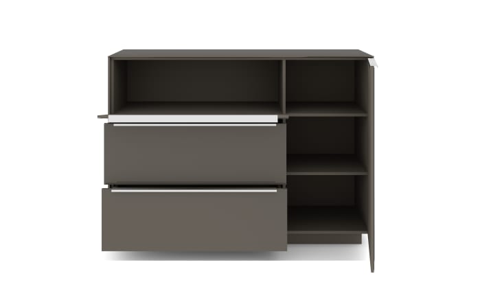 Kommode Reno, anthrazit/Edelstahl-Nachbildung-08