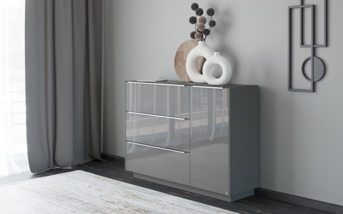 Kommode Reno, anthrazit/Edelstahl-Nachbildung-09