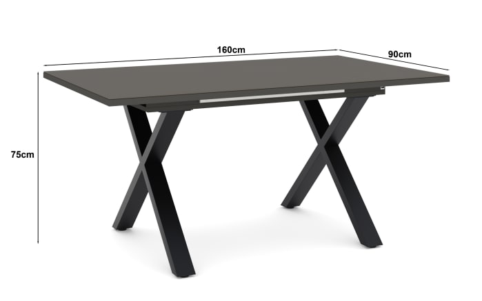 Esstisch Reno, anthrazit/schwarz-05