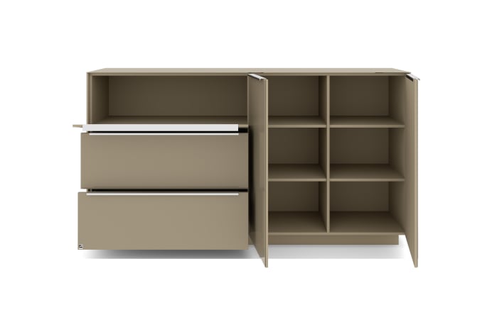 Kommode Reno, taupe/Edelstahl-Nachbildung-08