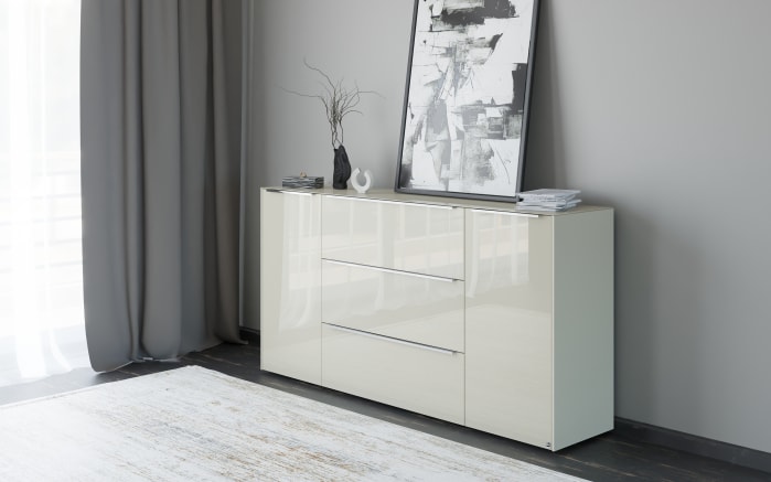 Kommode Reno, kaschmir/Edelstahl-10