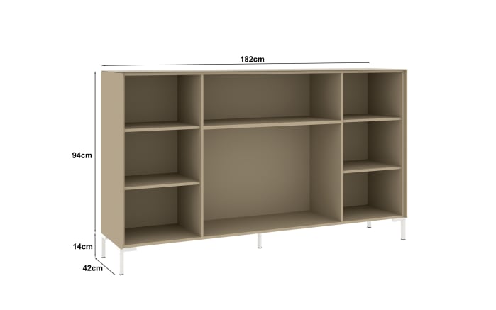 Kommode Reno, taupe/Edelstahl-04