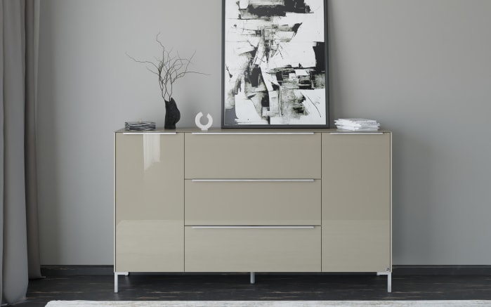 Kommode Reno, taupe/Edelstahl-11