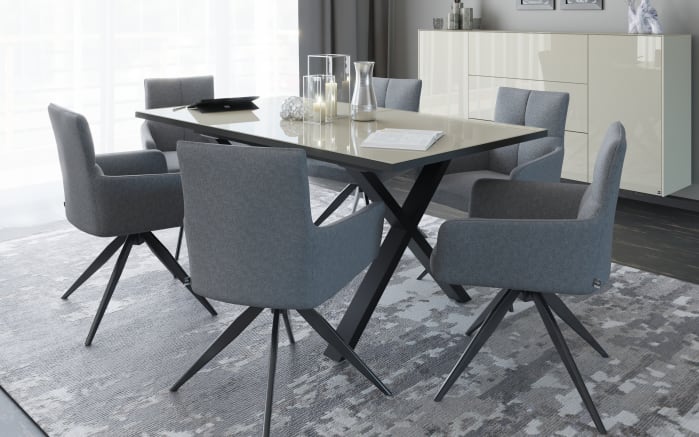 Esstisch Reno, kaschmir/schwarz-02