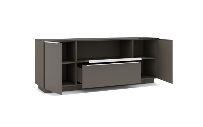 Lowboard Reno, anthrazit/Edelstahl-06