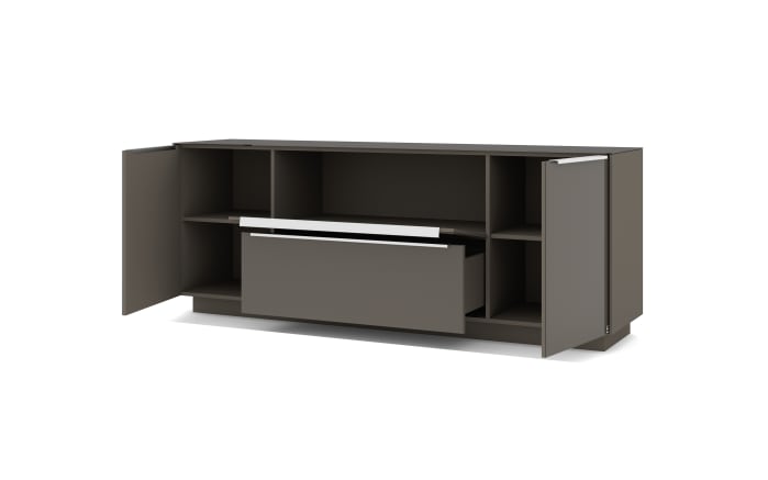 Lowboard Reno, anthrazit/Edelstahl-07