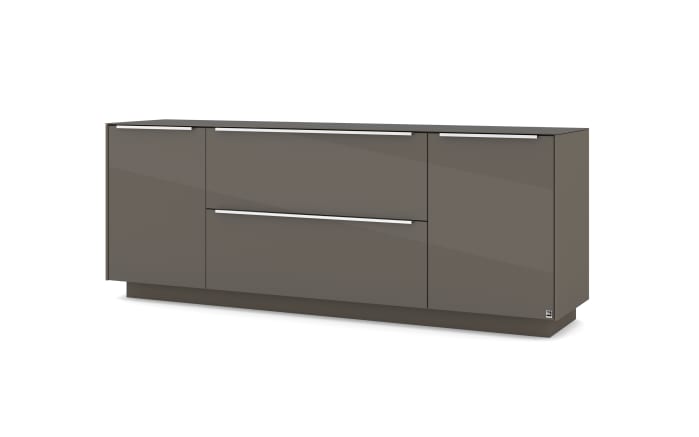 Lowboard Reno, anthrazit/Edelstahl-01