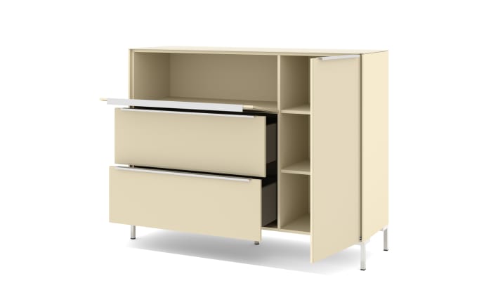 Kommode Reno, kaschmir/Edelstahl-Nachbildung-06