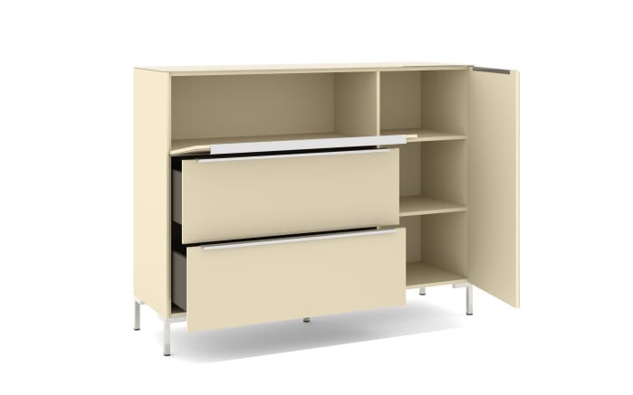 Kommode Reno, kaschmir/Edelstahl-Nachbildung-07