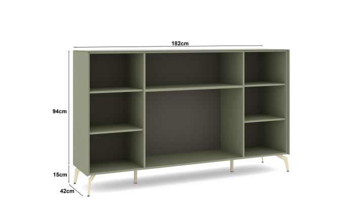 Kommode Reno, olivgrün/kaschmir-04