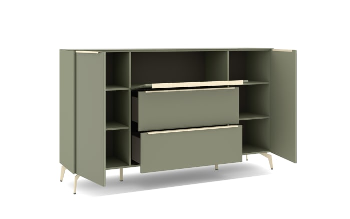 Kommode Reno, olivgrün/kaschmir-09