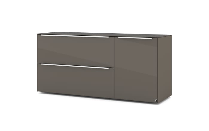 Lowboard Reno, anthrazit/Edelstahl-Nachbildung-01