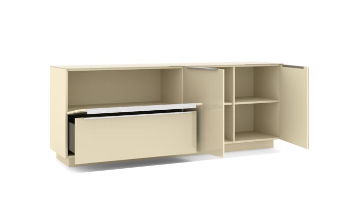 Lowboard Reno, kaschmir/Edelstahl-Nachbildung-04