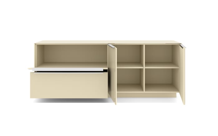 Lowboard Reno, kaschmir/Edelstahl-Nachbildung-05