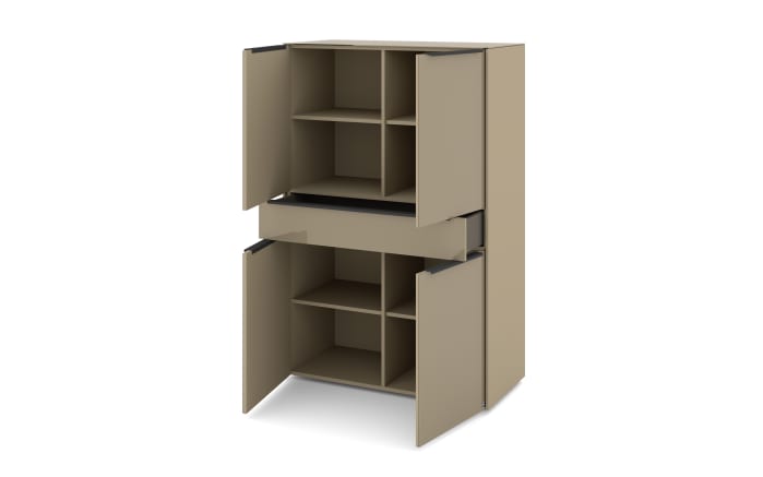 Highboard Reno, taupe/graphit-08