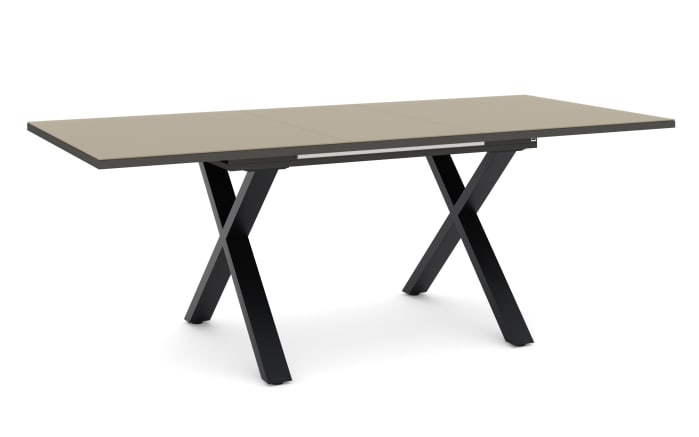 Esstisch Reno, taupe/schwarz, inkl. Synchronauszug-04
